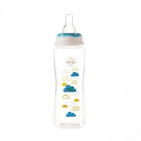 Biberon 250 ml si tetina silicon 3+ bleu - 1