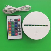Lampa de Veghe LED V BTS cu Telecomanda si 16 Culori - Alimentare USB sau Baterii AA - 2