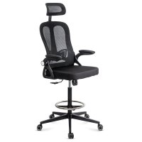 Scaun de birou ergonomic OFF 650 negru, resigilat, cu suport lombar si tetiera ajustabila - 1