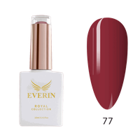 Oja Semipermanentă Everin Royal Collection 10 ml – 77 Warm Burgundy | Roșu-Burgund Elegant - 1