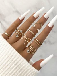 Set 8 Inele Aurii Pentru Poze- JO699HB - IN-89 - 1