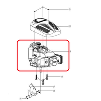 Motor benzina masina de tuns iarba Ruris, RX200S, 4T, 2.7CP, 99cc - 2