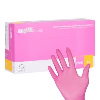 Manusi Nitril Nepudrate EasyCare 100 Buc Marime L Roz - Everin - 1