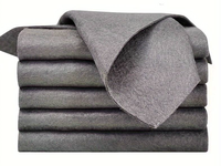 Set 12 lavete microfibra ultra absorbante gri ecologice reutilizabile - 1