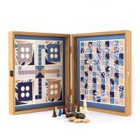 Set  Manopoulos (4 in 1) sah, Table, Ludo  Snakes 34 x 34 cm - 4 CULORI - 1