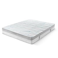 Saltea Ideal Sleep COOLTECH ALOE VERA, Arcuri Bonell, spumă poliuretanică pe multiple straturi, husă CoolTech, superortopedică, Grosime 24 cm - 1