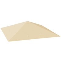 Acoperis de schimb Outsunny pentru pavilion 3 x 3 m, rezistent la apa, UPF30+, husa Oxford 370 g/m², Bej | Aosom Romania - 1