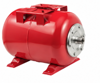 Vas expansiune hidrofor MX890 ORIZONTAL 50 litri ROSU 6 bari membrana inclusa - 1