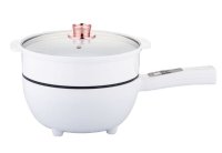 Tigaie electrica multifunctionala 2 in 1 cu capac 30cm capacitate 4L putere 1350W gatire fara aragaz - 1