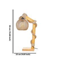 Lampadar Opviq din Lemn Natural, Inaltime 50 cm - 1