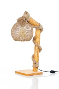 Lampadar Opviq din Lemn Natural, Inaltime 50 cm - 2
