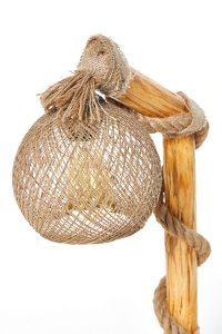 Lampadar Opviq din Lemn Natural, Inaltime 50 cm - 3