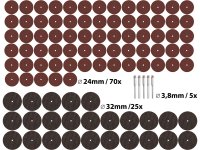 Discuri taiere 100 pcs, EXTOL CRAFT, 903762, Max. 32 000/min., ⌀24mm-70x - 5