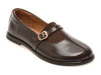 Pantofi EPICA 2184105 maro din piele naturala lacuita pentru femei - 1