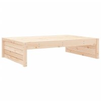 Taburet de gradina modular din lemn masiv de pin, 120 x 84 x 30 cm - 1