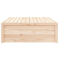 Taburet de gradina modular din lemn masiv de pin, 120 x 84 x 30 cm - 5