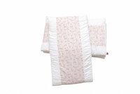 Set protectii patut din bumbac KidsDecor Pink Ducks 60x120 cm - 2