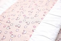 Set protectii patut din bumbac KidsDecor Pink Ducks 60x120 cm - 3