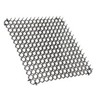 Plasa de Plastic cu Tepi Anti Animale, Dimensiune 38.5x38.5x2.7cm, 1buc, negru - 2