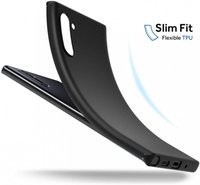 Husa Samsung Galaxy Note 10 Plus, silicon slim antisoc Negru - 5