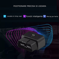 Mini GPS 4G cu interfata OBD, D9, autonomie standby 30 zile, precizie 5-15m, negru - 4