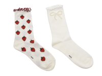 Sosete ALDO STRAWBABY 600 albe din material textil - 1