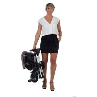 Tricicleta pentru copii Qplay Nova Negru ultrapliabila, roti Eva, cadru din aluminiu, scaun rotativ, sistem roata si ghidon liber, varsta 10 luni+ - 6