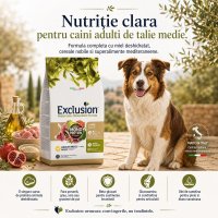 EXCLUSION Mediterraneo Monoprotein Formula Adult Medium, M, Miel, hrană uscată monoproteică câini, 12kg - 3