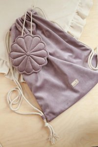 Pandantiv din catifea floare margareta lila - 3