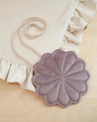 Pandantiv din catifea floare margareta lila - 5