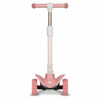 Trotineta Lionelo Timy Roz cu 3 roti LED, ghidon reglabil, pliabila, platforma antiderapanta, greutate suportata 50 kg, varsta 3 ani+ - 1