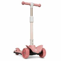 Trotineta Lionelo Timy Roz cu 3 roti LED, ghidon reglabil, pliabila, platforma antiderapanta, greutate suportata 50 kg, varsta 3 ani+ - 3