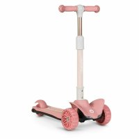 Trotineta Lionelo Timy Roz cu 3 roti LED, ghidon reglabil, pliabila, platforma antiderapanta, greutate suportata 50 kg, varsta 3 ani+ - 4