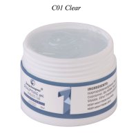 Gel UV FSM pentru Constructie #01 Clear, 50 ml - Transparent si Autonivelant - 1