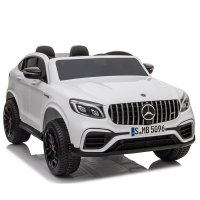 Masinuta electrica copii Mercedes GLC63s AMG, tractiune 4x4, 180W, 12V 14Ah, echipare premium, alba - 1