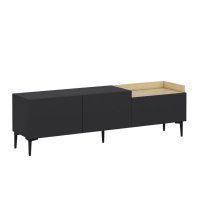 Comoda TV MIA antracit, 160 x 37 x 48 cm - 1
