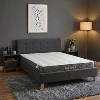 Pat Mago-Dreamer cu saltea Pocket Spring, antracit, 214 x 167 x 88 cm - 1