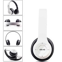Casti wireless MRG P47 Alb cu bluetooth microfon - 4