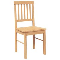Set de 2 scaune de sufragerie din lemn masiv de cauciuc - 4
