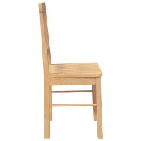 Set de 2 scaune de sufragerie din lemn masiv de cauciuc - 6