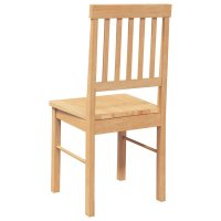 Set de 2 scaune de sufragerie din lemn masiv de cauciuc - 7