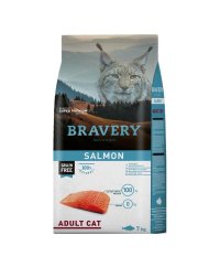 Hrana Uscata Pisici, Bravery Adult Cat, Somon, 7 kg - 1