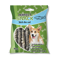 Perfect Snack pentru caini, stick din cod, 80 g - hrana complementara delicioasa - 1