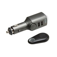 Incarcator auto si alarma cu senzor de miscare TECHNAXX TX-100, 110dB, 450mAh, negru - 1