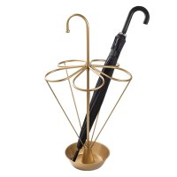 Suport pentru umbrele Aberto Design, metal auriu, dimensiuni 40x40x76 cm - 7