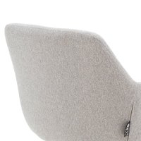 Fotoliu Nasima material textil gri - culoare lemn natural 57x58x84cm - 7