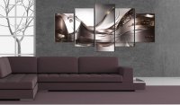 Tablou - Golden Storm 200x100 cm - 2