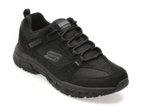 Pantofi sport SKECHERS OAK CANYON negri din material textil si piele naturala - 1