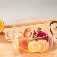 Oala termorezistenta din sticla ABYZ™, 1,6L, manere transparente, pentru plita gaz si electrica - 3