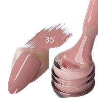 Baza Rubber Color Kievskaya Nr. 35 15ml | Nuanta Nude Roz Cald - 1